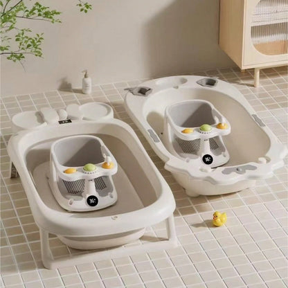 Baby Bath Seat, Bathtub Seat, Anti-Slip Bath Stool, Newborn Baby Learning Seat, Bath Stool, Bathroom Supplies, Baby Bath Seat Suitable For Infants Aged 6 Months And Above, Anti-Slip Toddler Bath Seat