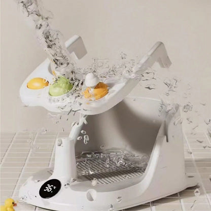 Baby Bath Seat, Bathtub Seat, Anti-Slip Bath Stool, Newborn Baby Learning Seat, Bath Stool, Bathroom Supplies, Baby Bath Seat Suitable For Infants Aged 6 Months And Above, Anti-Slip Toddler Bath Seat