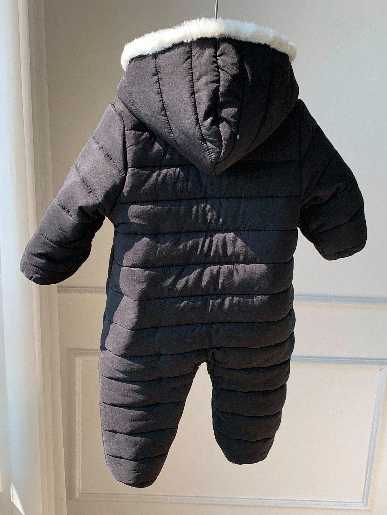 Baby Boy Cute Autumn/Winter Thermal Lined Thick Fur Collar Hooded Jumpsuit Ski Suit Unisex Baby Clothes Baby Winter Clothes