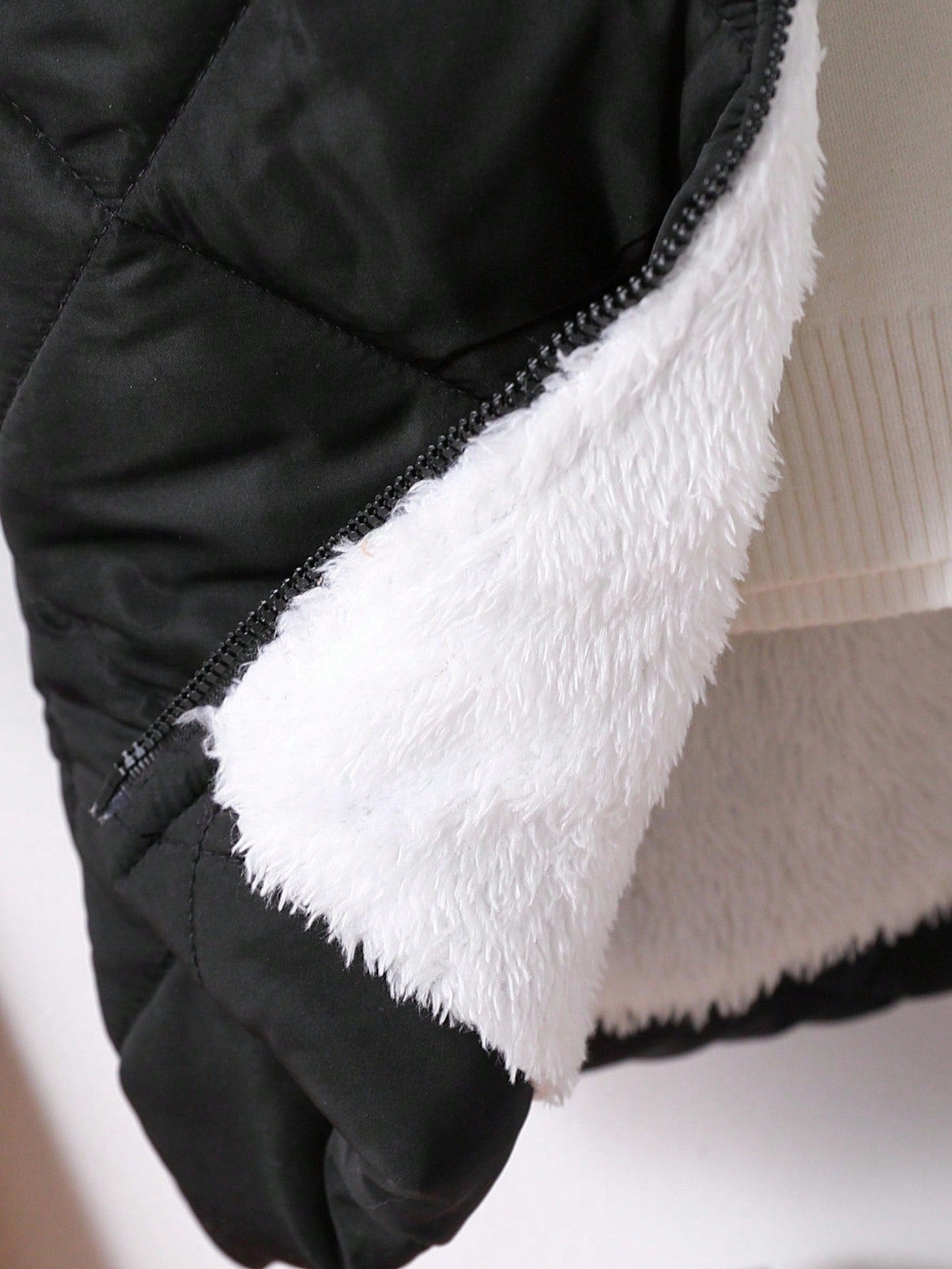 Baby Boy Warm Quilted Hooded Padded Coat,Black Winter Modest Date Casual Fleece Jacket,Zip Up Fall Clothes For Infants And Toddlers