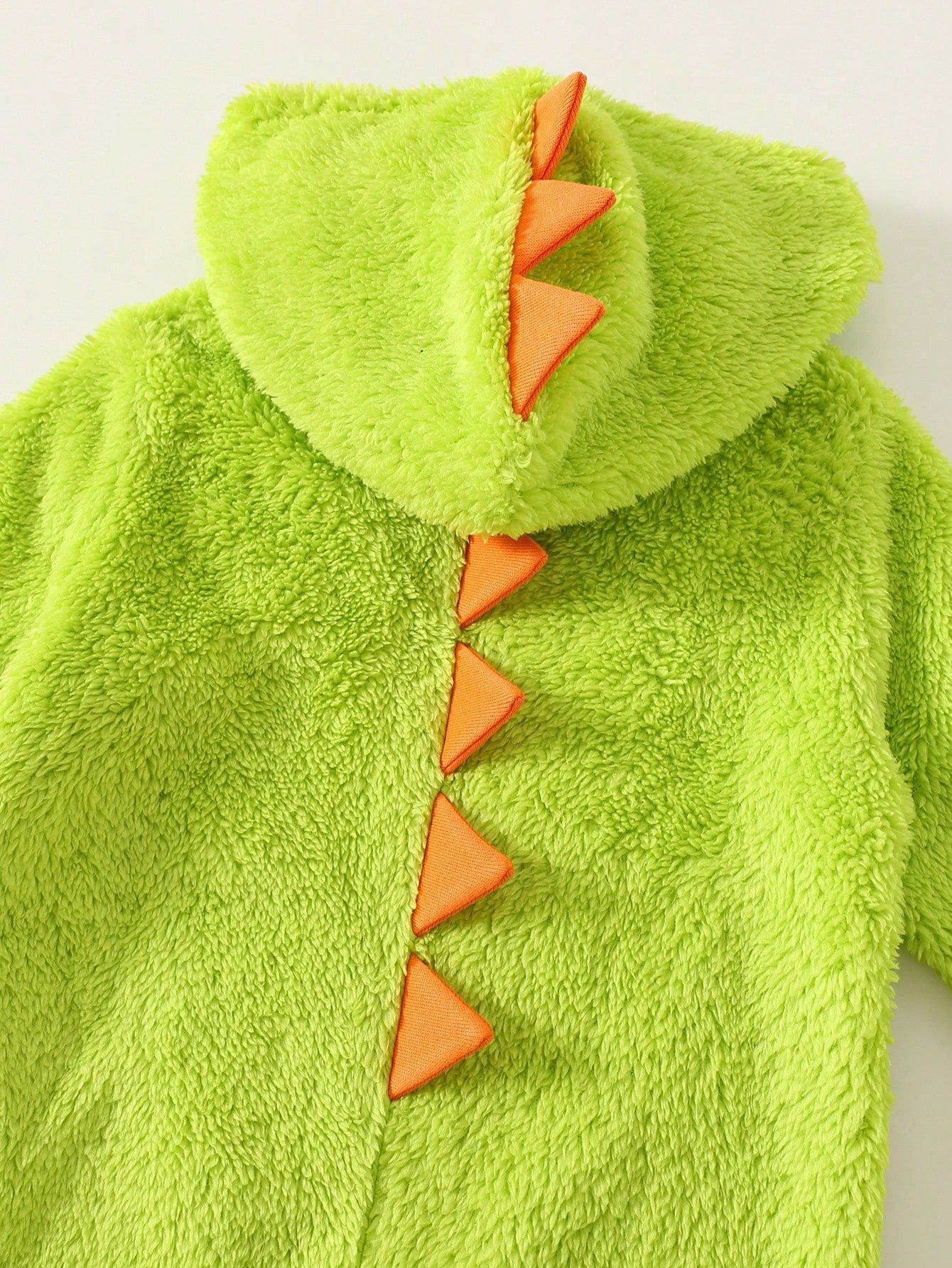 Baby Boys Cute Dinosaur Hooded Romper,Thermal Lined Green Winter Autumn Outfit,Cute Modest Home Sibling Matching Fashionable Christmas New Year Wear