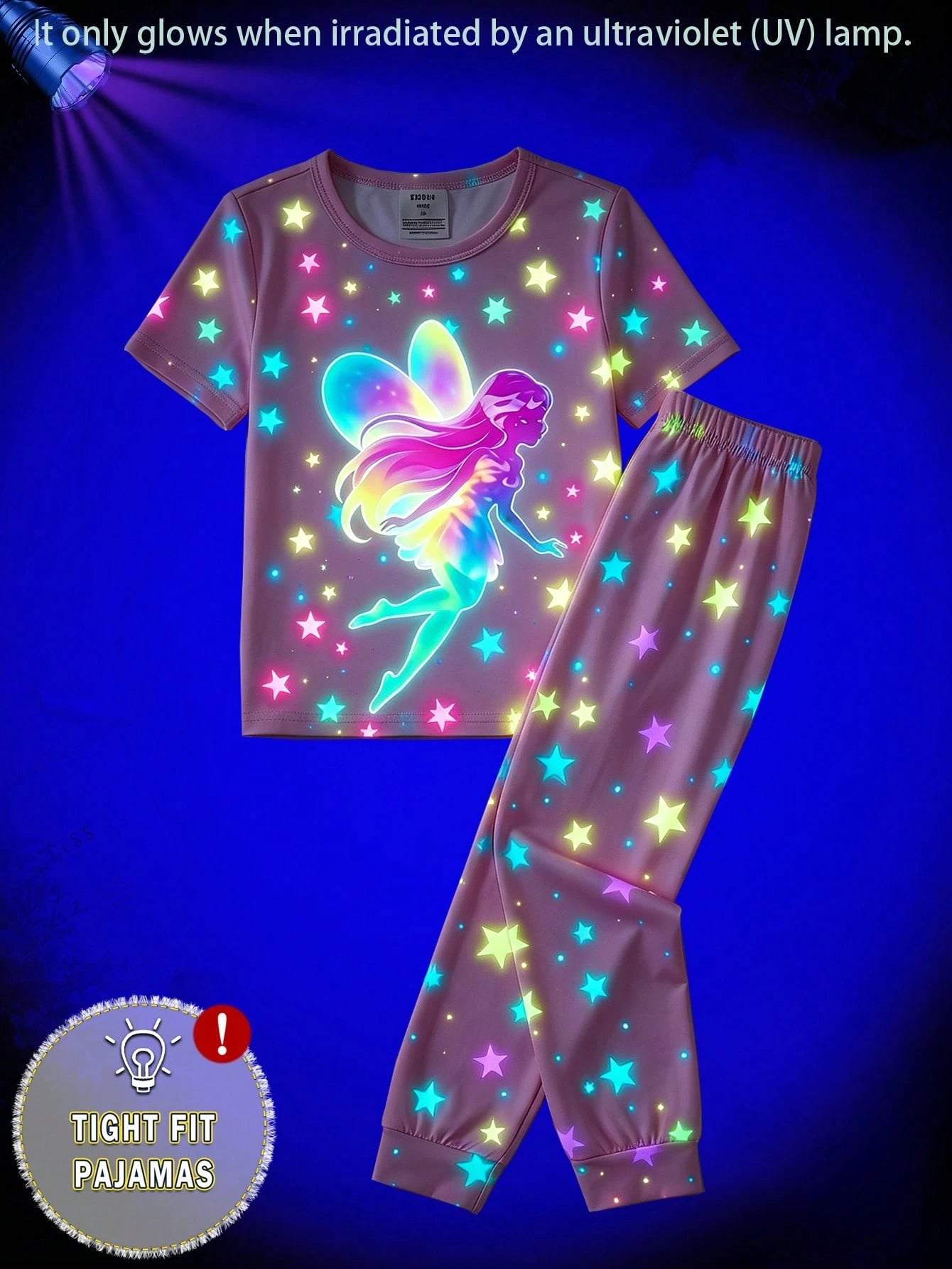 Baby Girl Cute Pattern Short Sleeve Comfortable Pajamas
