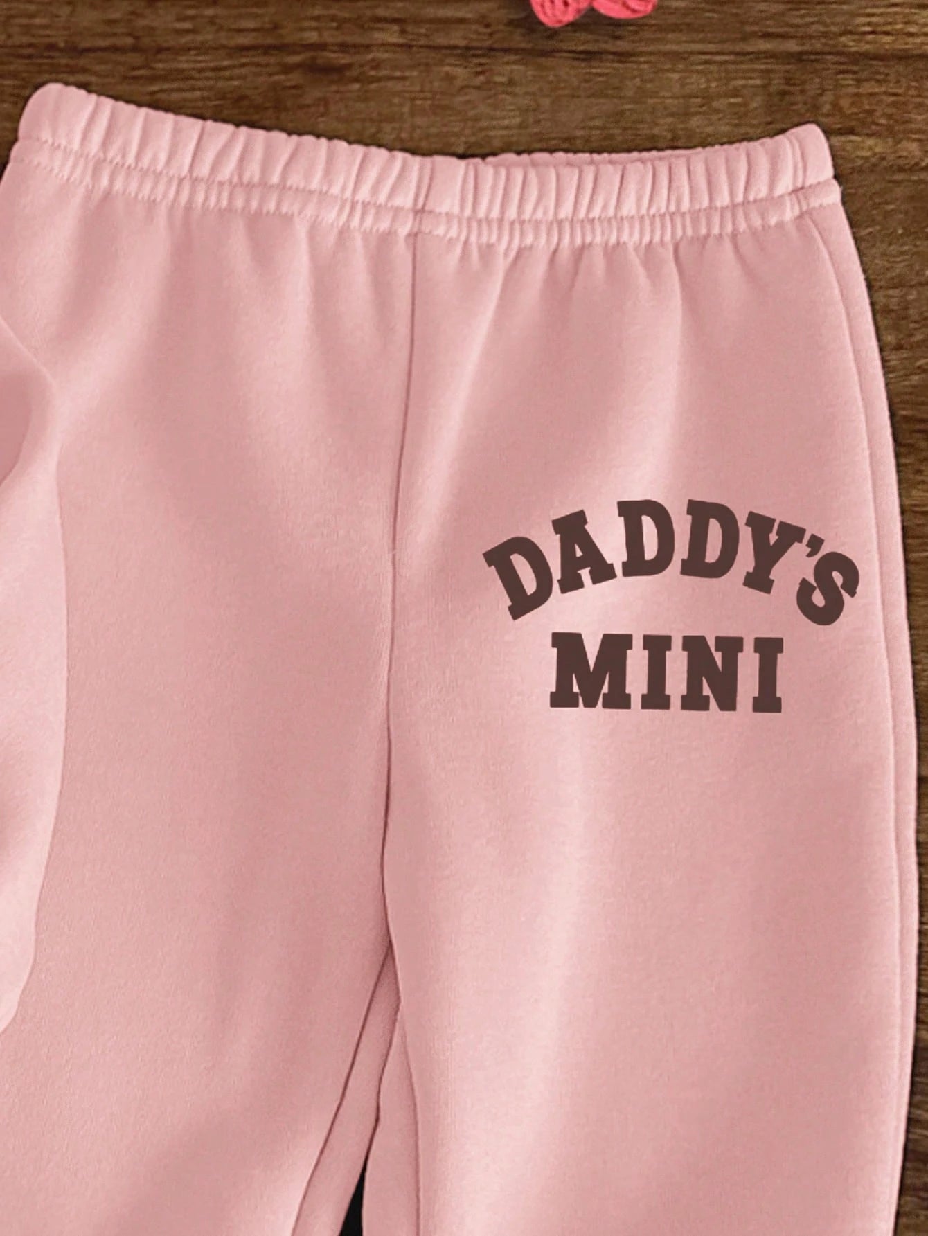 Baby Girl Dusty Pink Knit Soft Hoodie Sweatshirt And Pants Set,Casual Loose Fit Long Sleeve Autumn Outfit,Gym Tracksuit,Daddy's Mini Matching Clothes