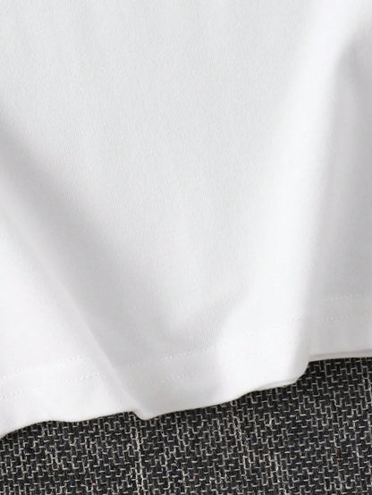 Baby Girl Fashionable Letter Print Short Sleeve T-Shirt Tee, Summer