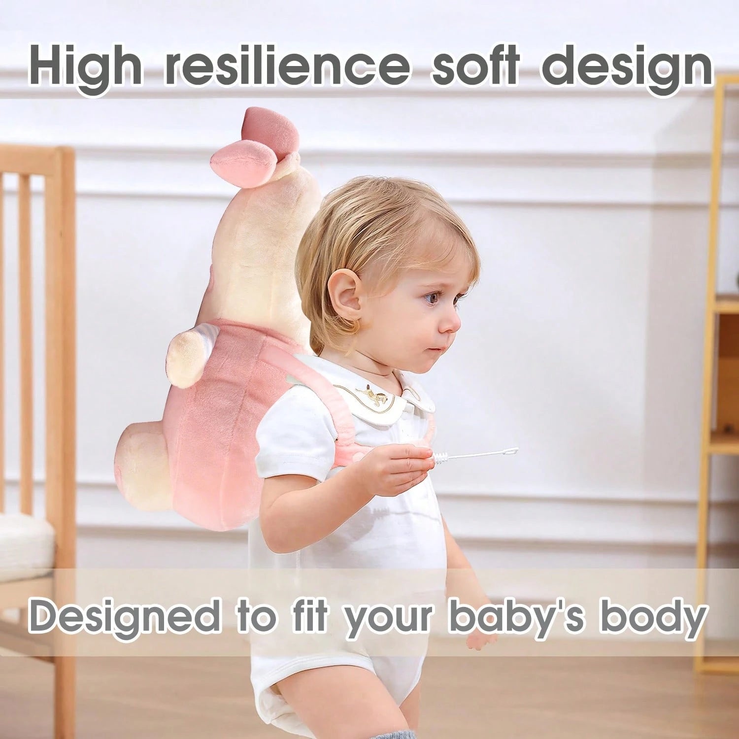 Baby Head Protector Pad Safety Pad For Walking & Crawling,Toddlers Head Safety Adjustable Back-Pack