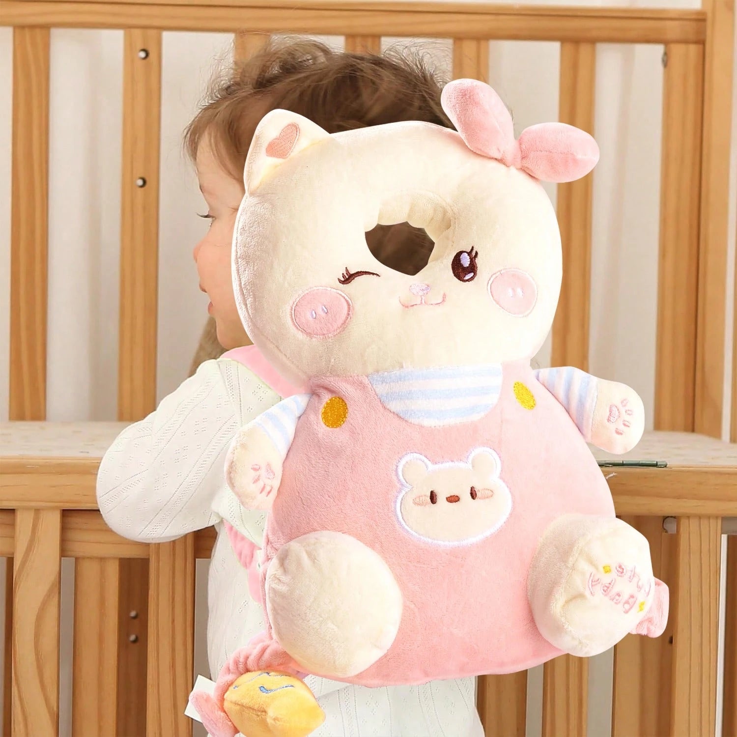Baby Head Protector Pad Safety Pad For Walking & Crawling,Toddlers Head Safety Adjustable Back-Pack
