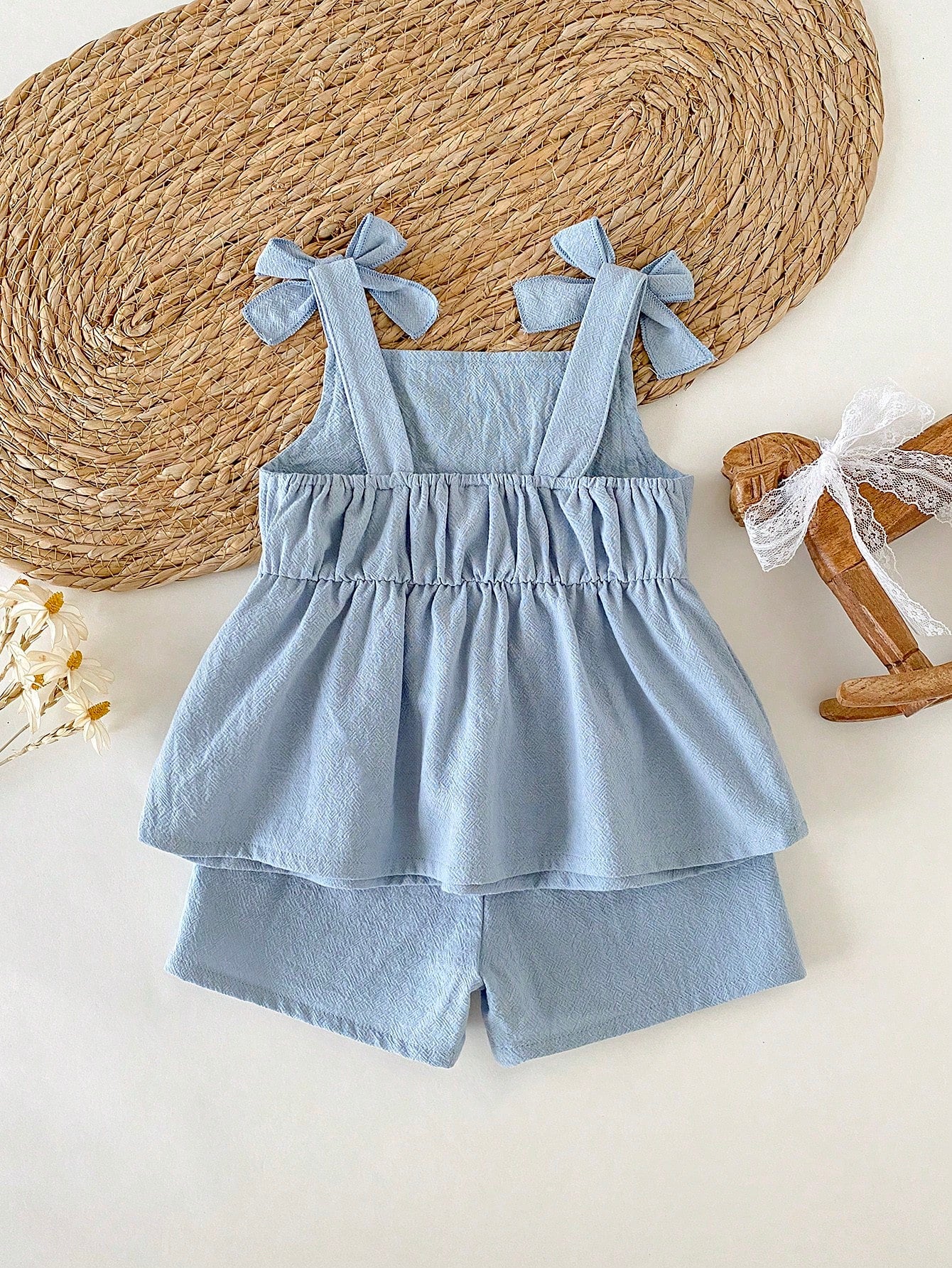 Babygirl Holiday Outfits Christmas Casual Outfits Pink Halter Top And Shorts Summer Two Pieces Suit! Made Of Knitted Jacquard Fabric, The Unique Jacquard Design Increases The Artistic Sense Of T