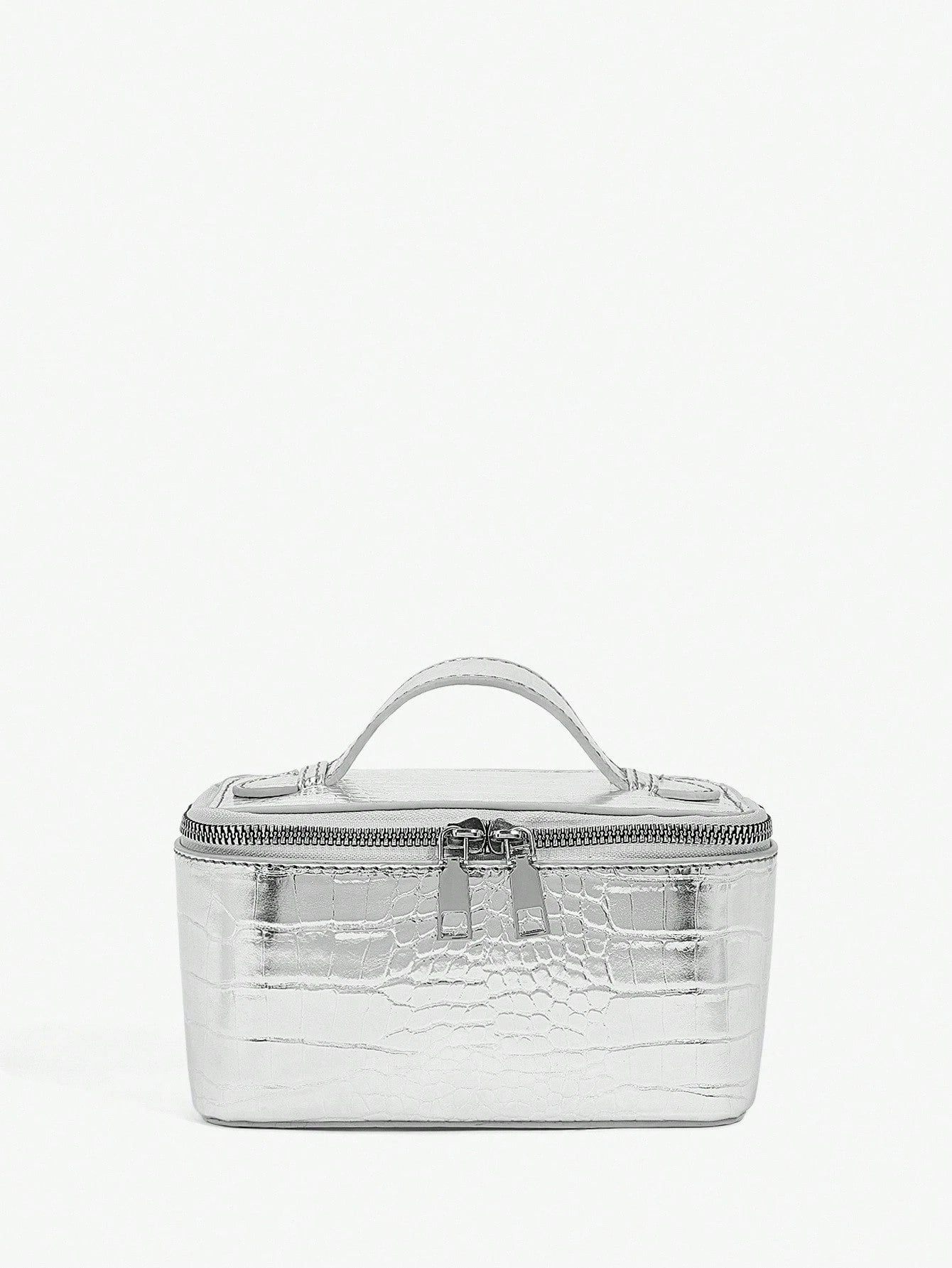 BAE Women's Silver Color Versatile Fashion Handbag For Daily Use