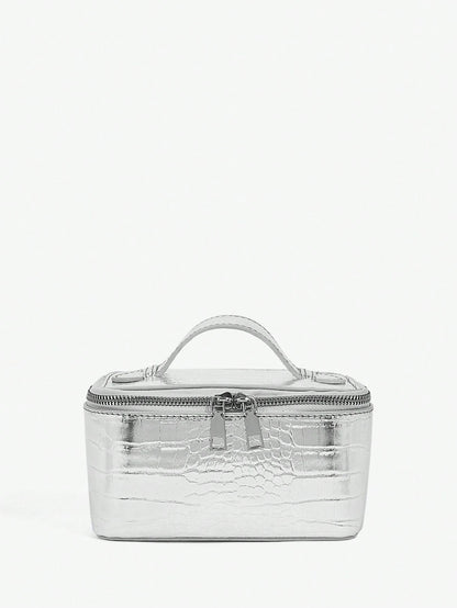 BAE Women's Silver Color Versatile Fashion Handbag For Daily Use
