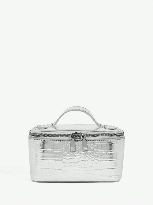 BAE Women's Silver Color Versatile Fashion Handbag For Daily Use