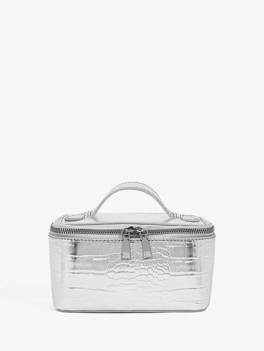 BAE Women's Silver Color Versatile Fashion Handbag For Daily Use