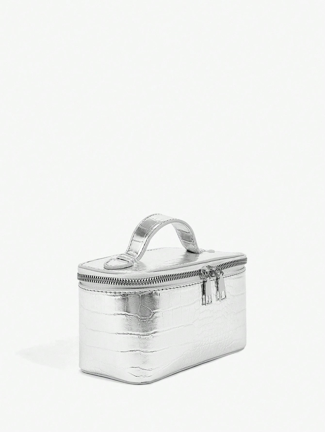BAE Women's Silver Color Versatile Fashion Handbag For Daily Use