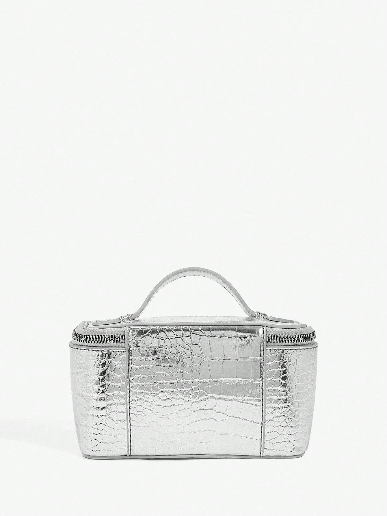 BAE Women's Silver Color Versatile Fashion Handbag For Daily Use
