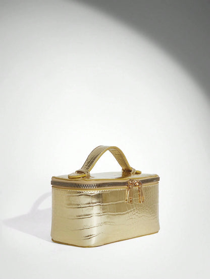 BAE Women's Silver Color Versatile Fashion Handbag For Daily Use