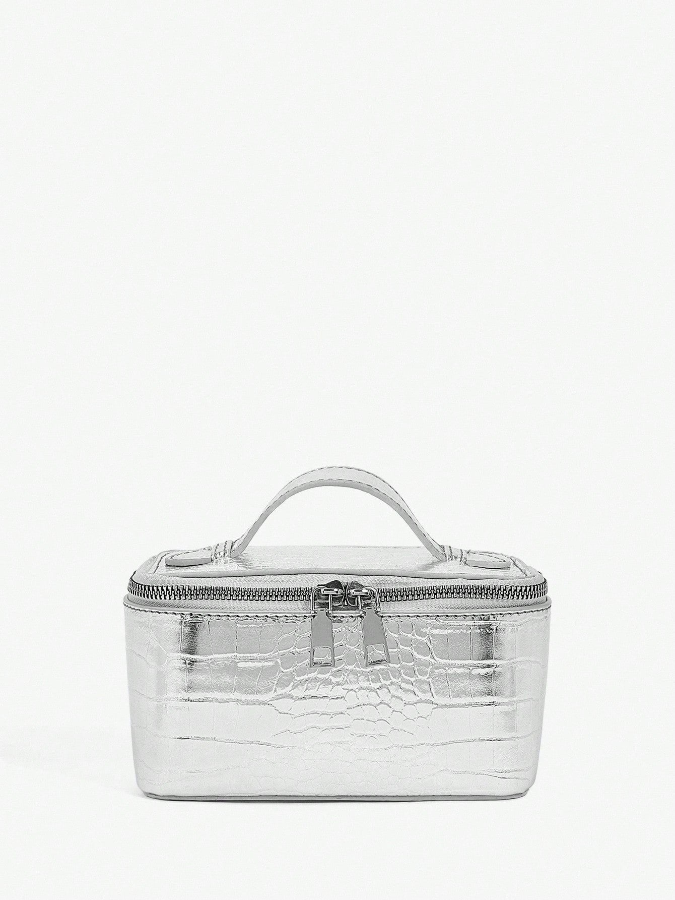 BAE Women's Silver Color Versatile Fashion Handbag For Daily Use
