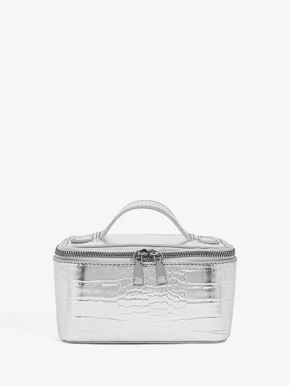 BAE Women's Silver Color Versatile Fashion Handbag For Daily Use