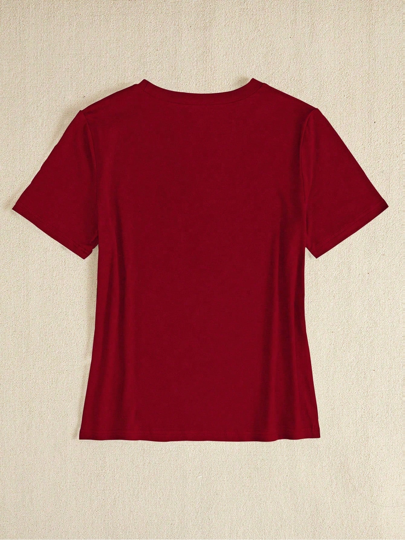 BamGleam Fitted Women's Casual Short Sleeve T-Shirt, Heart Print
