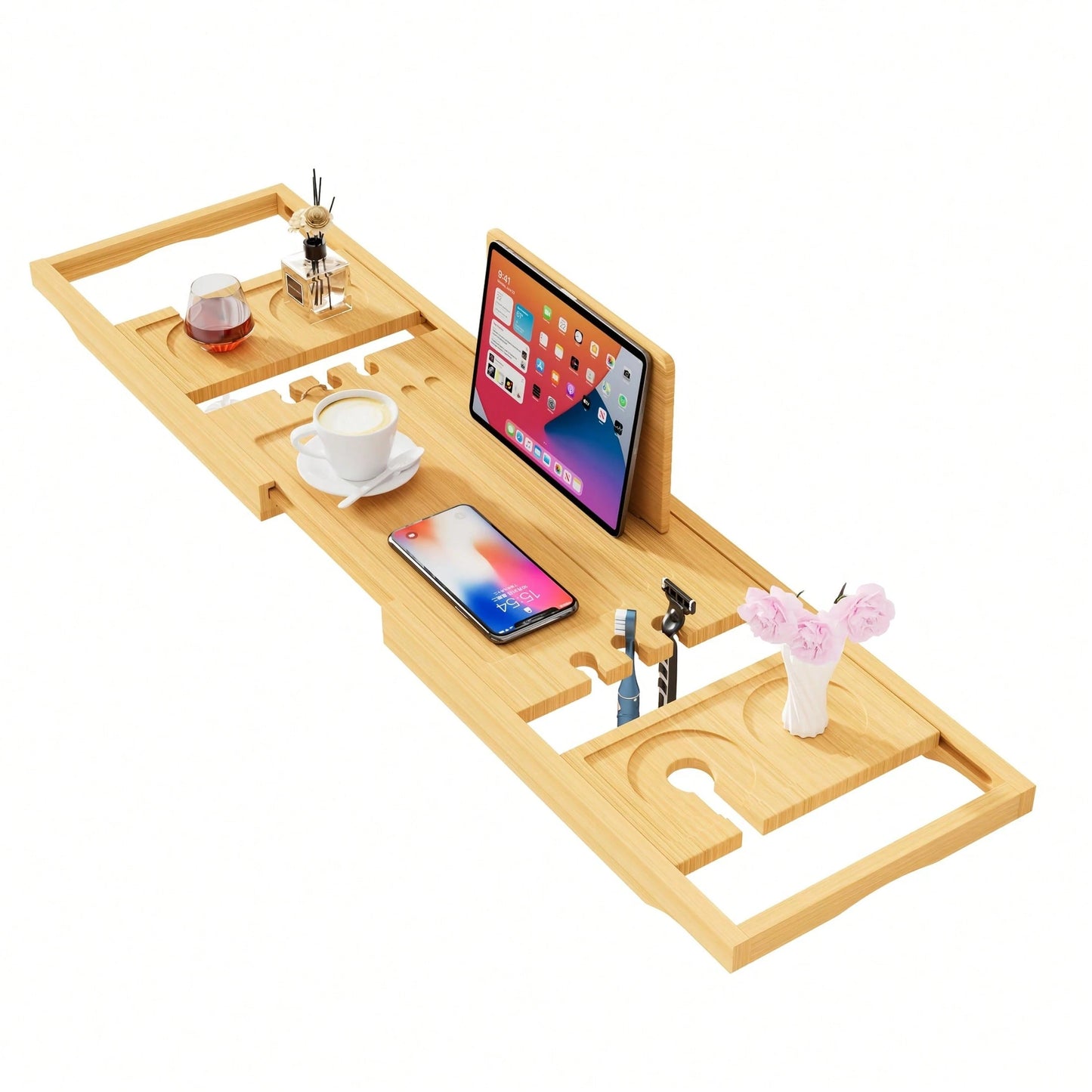 Bathtub Tray,Bath Tray For Tub,Bath Tub Tray Wood,Bath Caddy Tray For Bathtub,Bathtub Trays For Tub, As Gifts For Women Or House Warming Gifts New Home