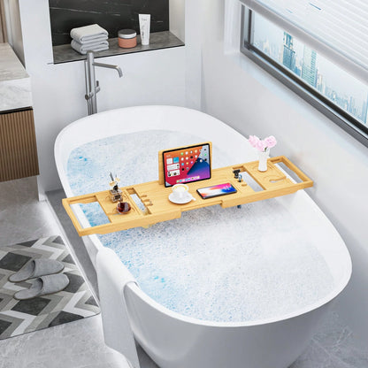 Bathtub Tray,Bath Tray For Tub,Bath Tub Tray Wood,Bath Caddy Tray For Bathtub,Bathtub Trays For Tub, As Gifts For Women Or House Warming Gifts New Home