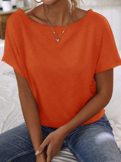 Batwing Sleeve Solid Tee