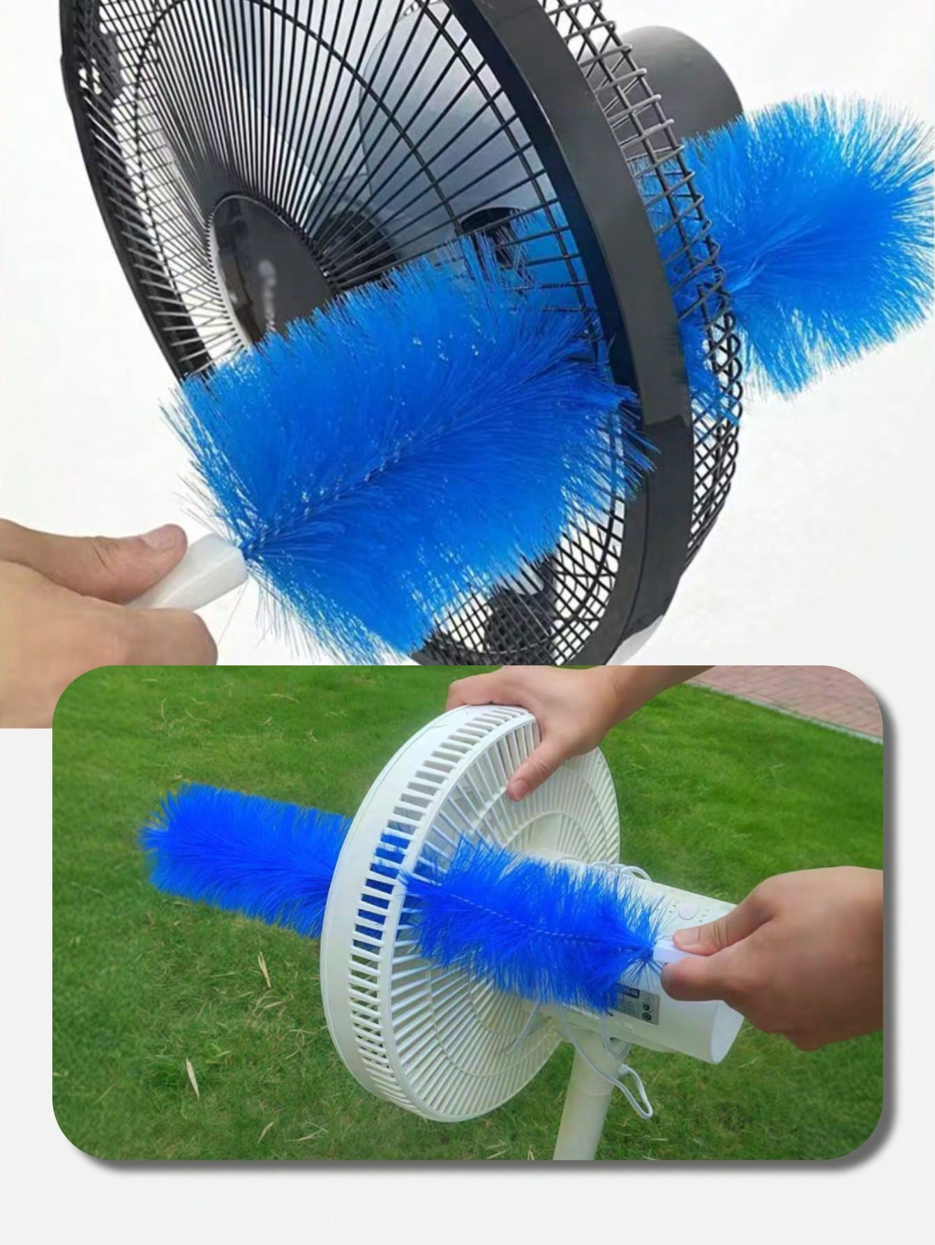 Bendable Duster, Spider Web Brush, Fan Cleaning Brush - Ultra-Fine Fiber Brush Head, Washable - Suitable For Fans, Air Conditioners, Drains, Screens, Blinds, Sofas, Furniture, Vents, Curtains, Cars, E