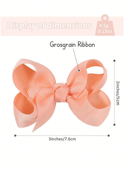 bilicaca 2/10/20/30/40/60pcs Random Color Cute Hair Clips, Satin Ribbon Bow Hair Clips, Hair Accessories Suitable For Girls, Toddlers, Children Daily Wear