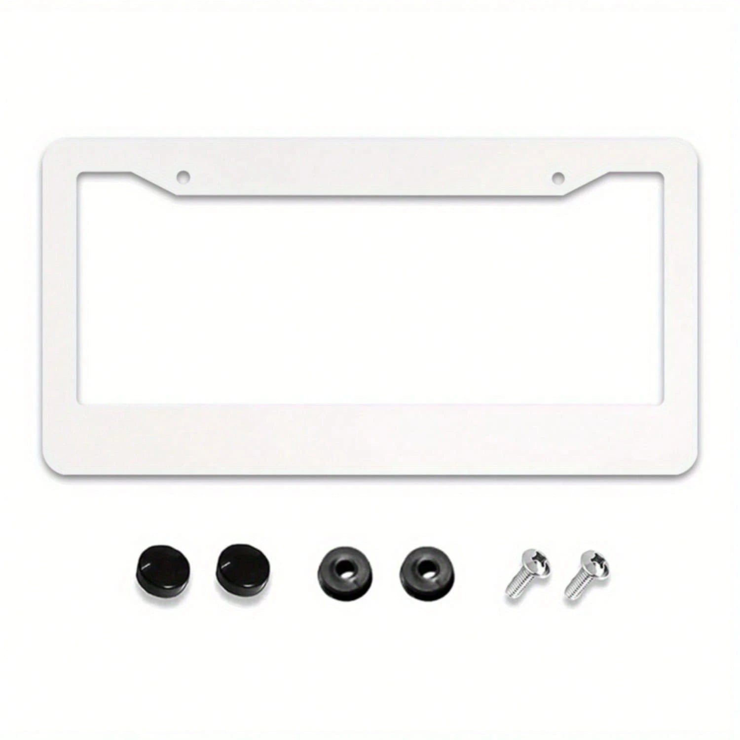 Black And White Snake Gothic License Plate Frame- Stainless Steel Car Tag Holder With Screws, 6.3 X 12.2 Inches, 2 Holes, Decorative Front Or Rear Plate Frame For Vehicles
