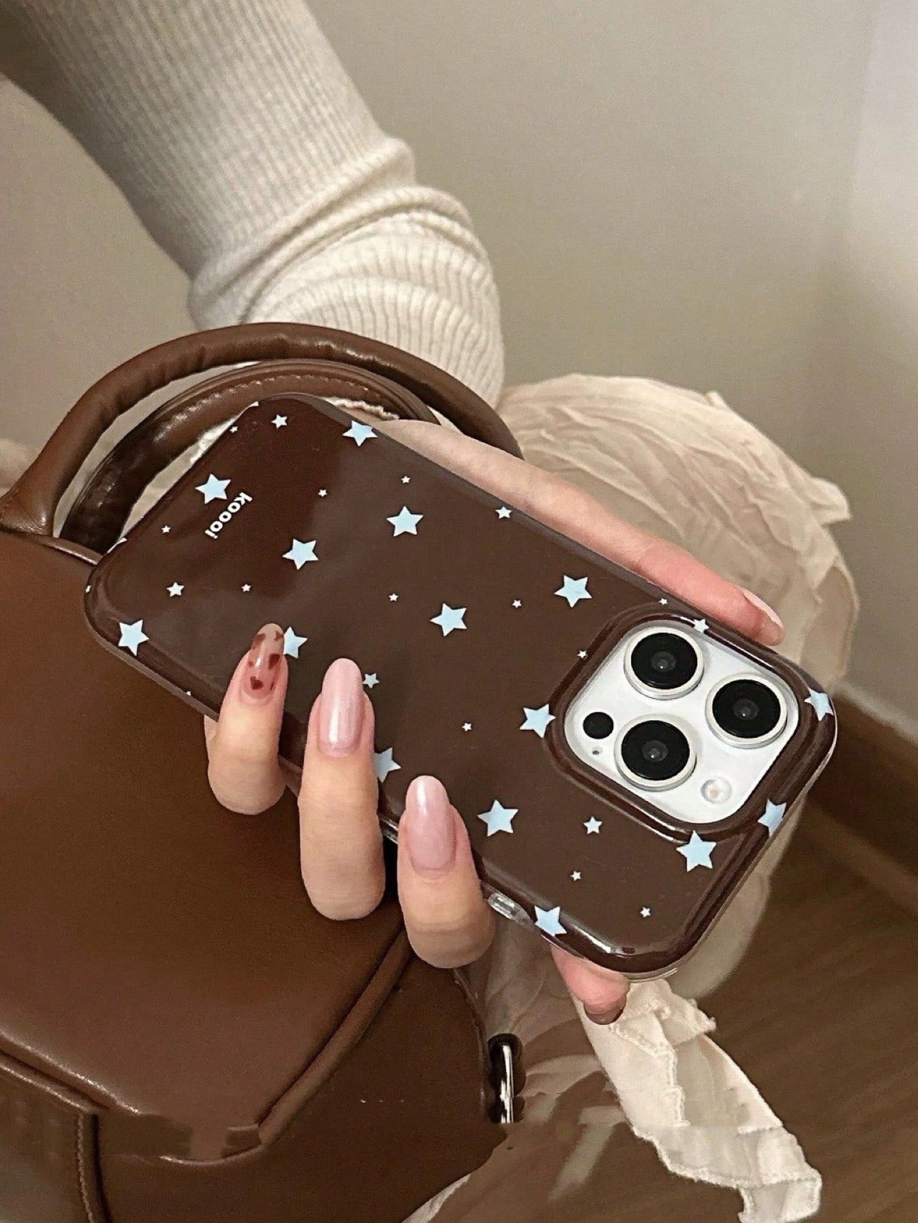 Black Blue Star Pattern Fashion Phone Case Tortoiseshell Texture Compatible With IPhone 16 Pro Max Apple 15 Soft Case For 14 New 12 Pro 13 Pro Max Anti-Fall Protective Cover Birthday Anniversary Gift