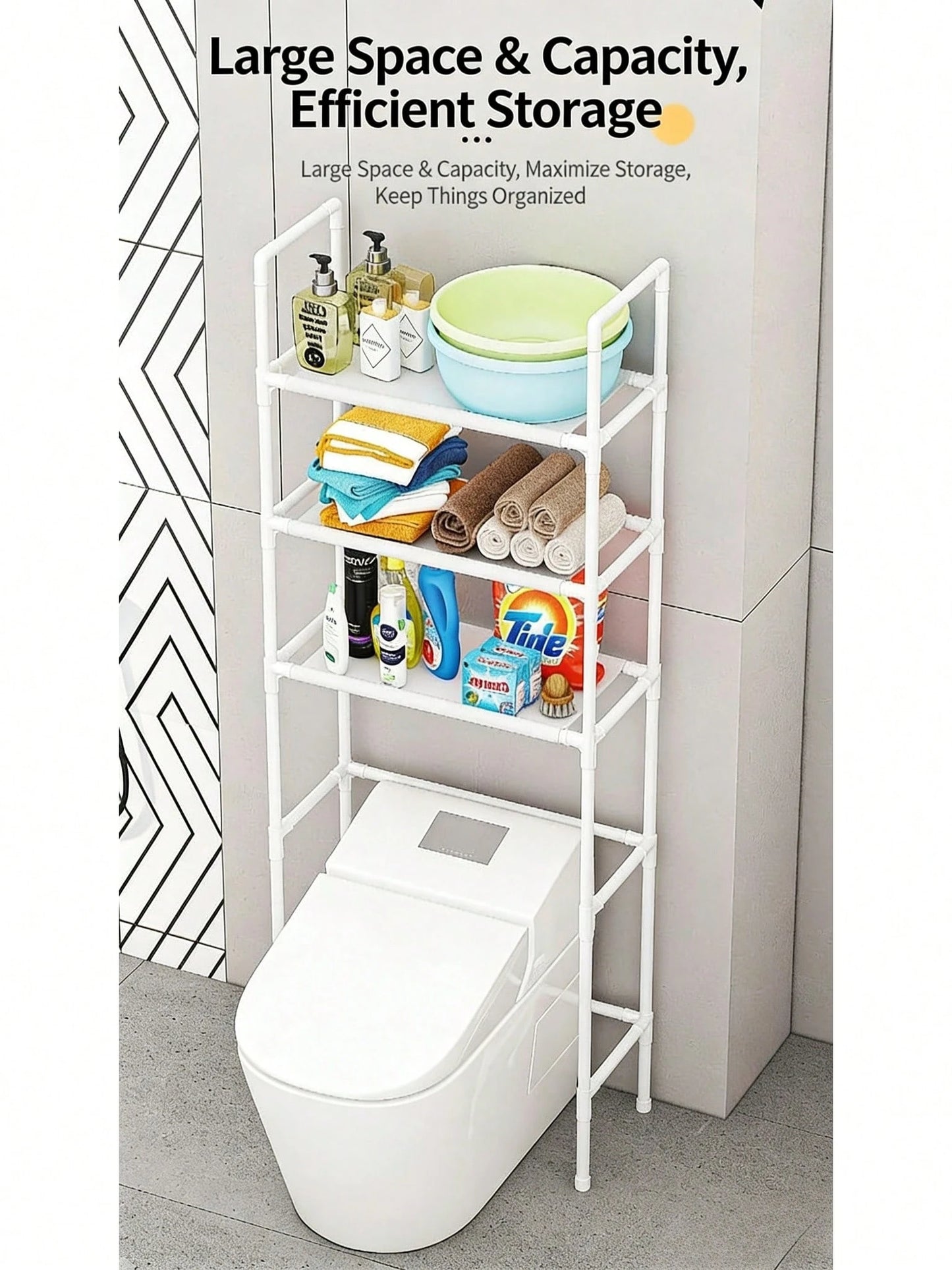 Black Storage Cabinet Above The Toilet