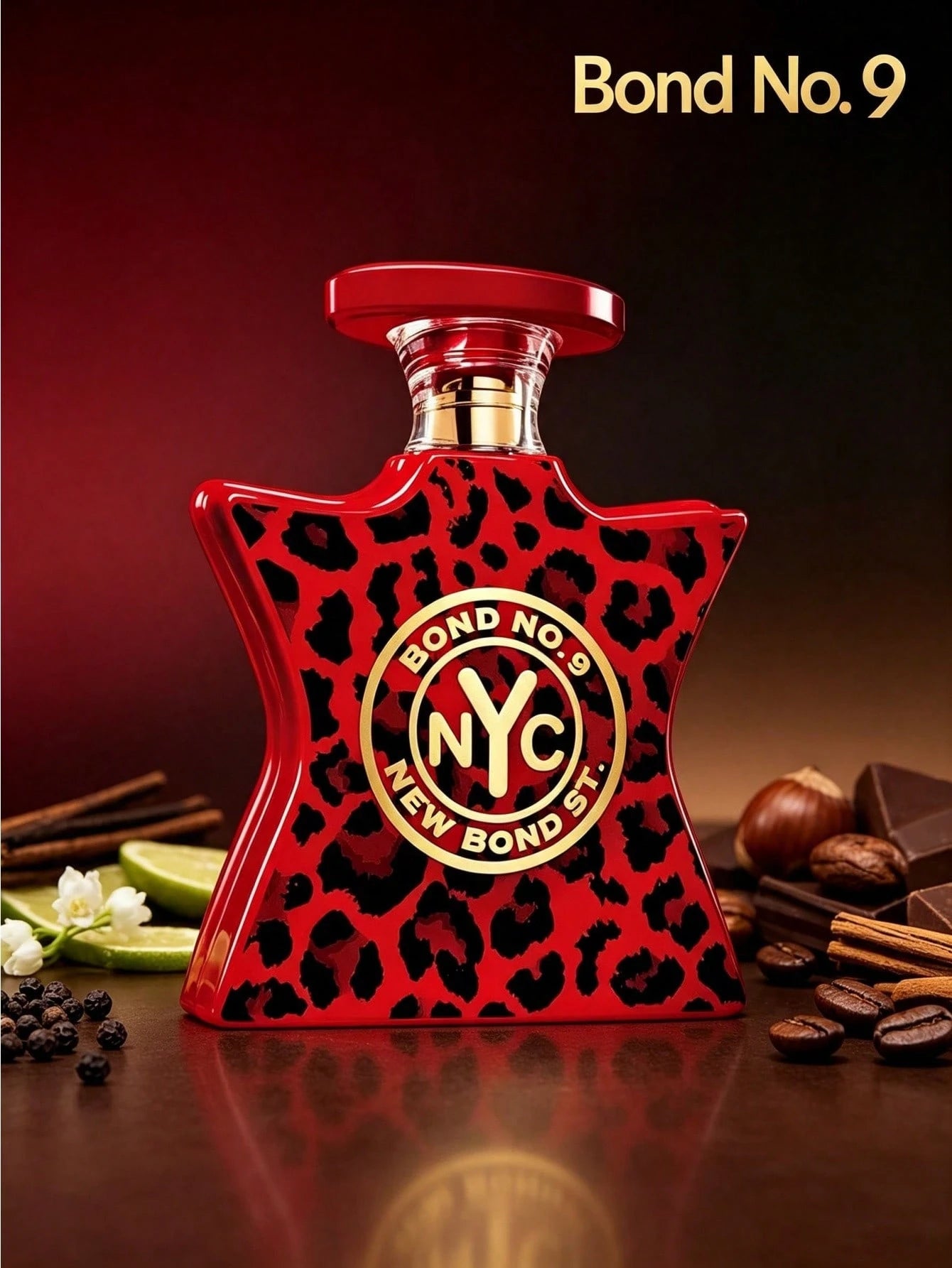 Bond No. 9 Bond No.9 New Bond St. NYC Collection Perfume 100ml, Oriental Vanilla Gourmand Scent Featuring Lily-Of-The-Valley, Chestnut, Coffee And Creamy Vanilla, Unisex Cologne For Daily & Evening Us