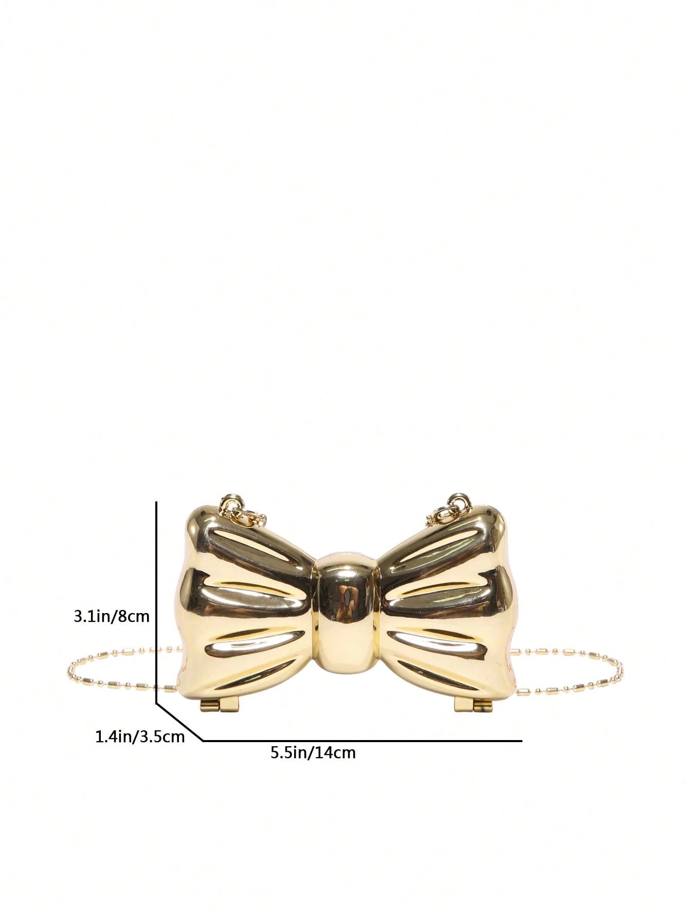Bow Shaped Mini Party Bag, Women's Fashionable Chain Crossbody Bag, Suitable For Party And Date Wear, Coin Purse, Wedding, Party Bags, Graduation