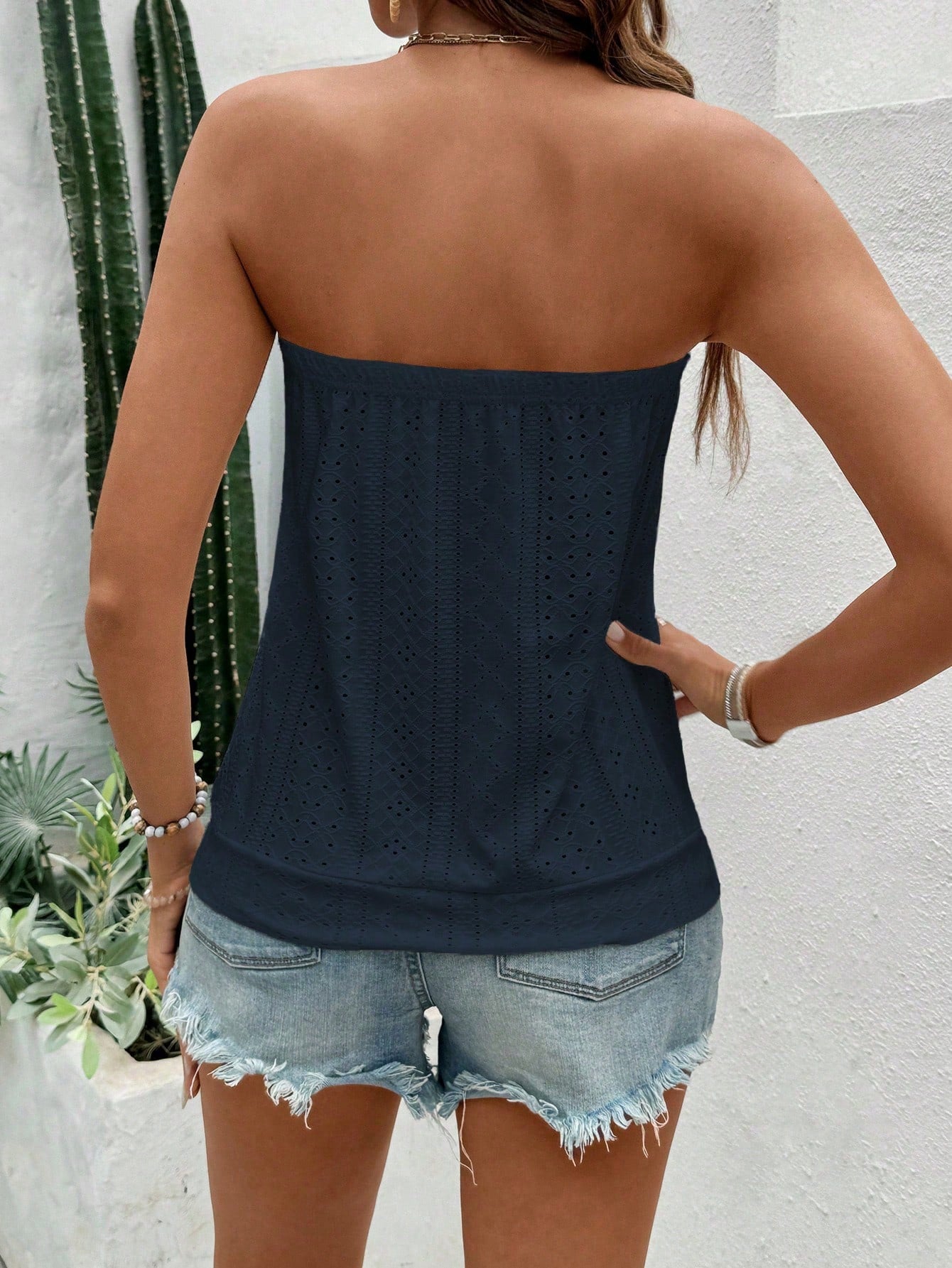 Breezaya Women's Solid Color Loose Casual Versatile Tube Top