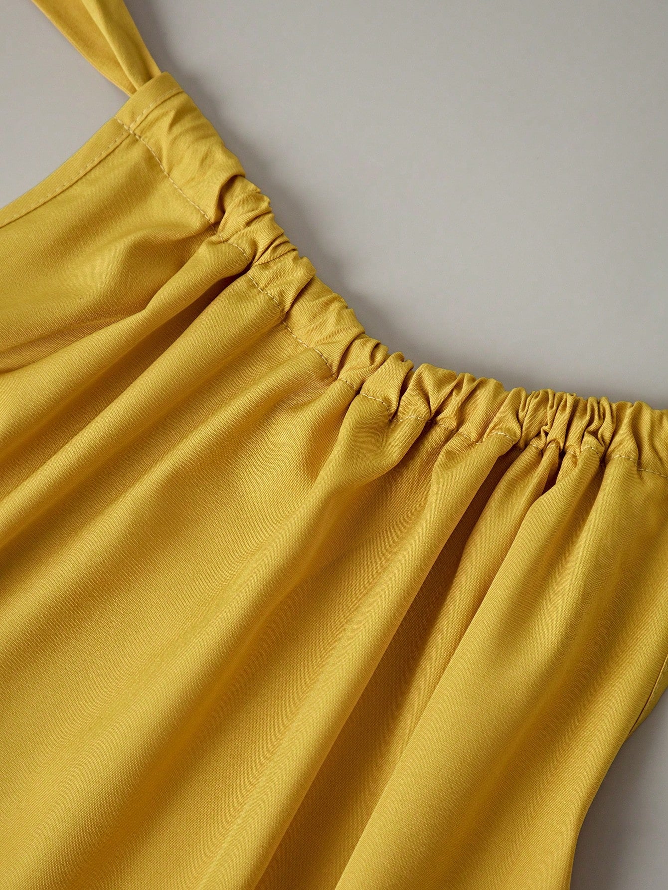 Breezaya Women's Solid Color Loose Halter Midi Casual Yellow Dress For Vacation