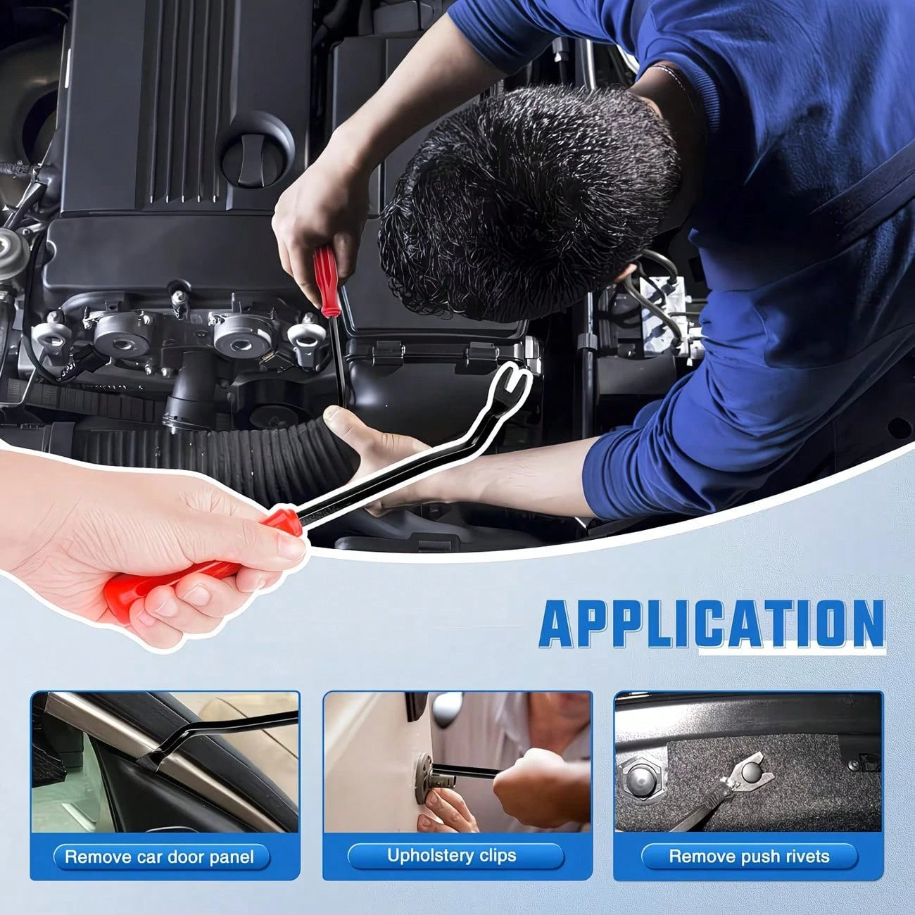 Bumper Clips Car Clips Plastic Rivets And 5 Fastener Removers Fasteners Push Retainer Kit Auto Push Pin Rivets Set