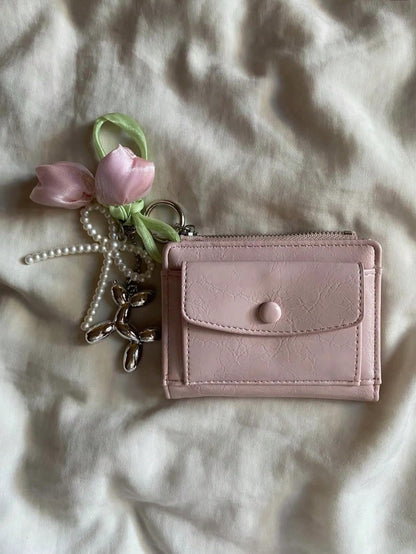 Burgundy Cracked PU Leather Short Wallet Multi-Card Slots Wallet For Women Purse Travel Portable Lightweight Stylish For Home For Outdoor,Coin Purse