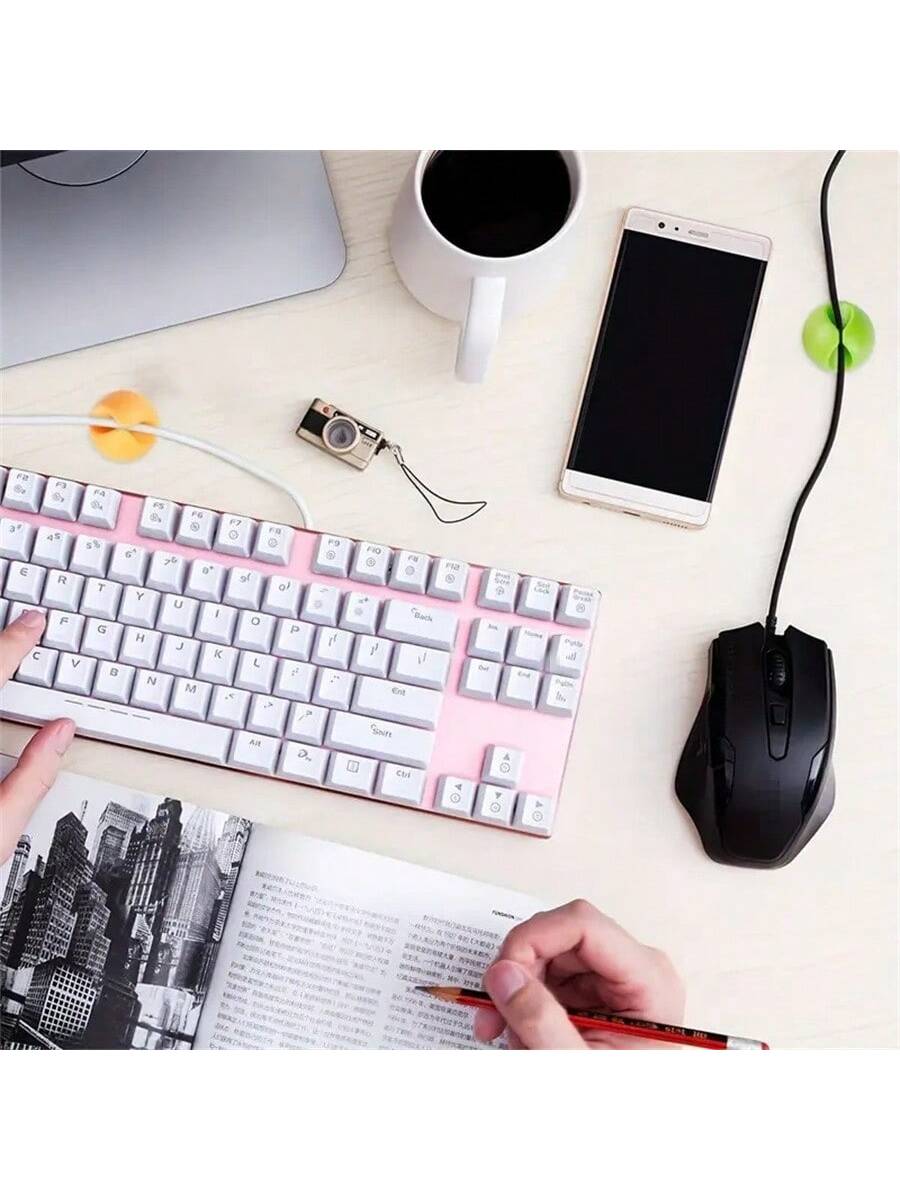 Cable Manager, Cable Clamp, Desktop Computer Holder, Adhesive Cable Manager, And Charger Holder Bedside Table, Wall, Car, And Office Cable Management Accessories Cable Organizer
