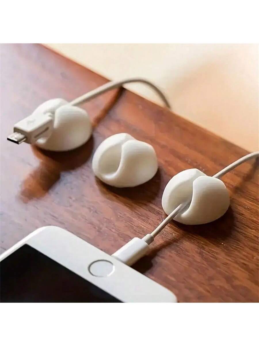 Cable Manager, Cable Clamp, Desktop Computer Holder, Adhesive Cable Manager, And Charger Holder Bedside Table, Wall, Car, And Office Cable Management Accessories Cable Organizer