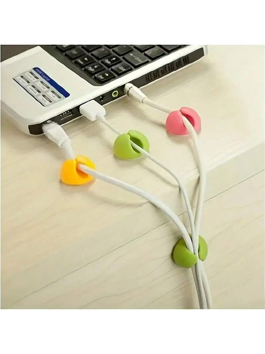 Cable Manager, Cable Clamp, Desktop Computer Holder, Adhesive Cable Manager, And Charger Holder Bedside Table, Wall, Car, And Office Cable Management Accessories Cable Organizer