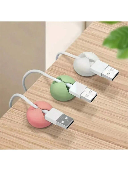 Cable Manager, Cable Clamp, Desktop Computer Holder, Adhesive Cable Manager, And Charger Holder Bedside Table, Wall, Car, And Office Cable Management Accessories Cable Organizer