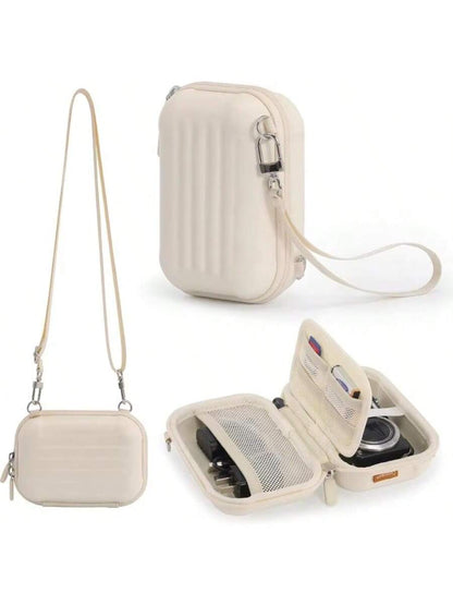 Camera Case For Digital Video Cameras Storage Holder Bag Shockproof Waterproof PU Leather Storage Bag Camera Accessories Free Extr Long Strap Included