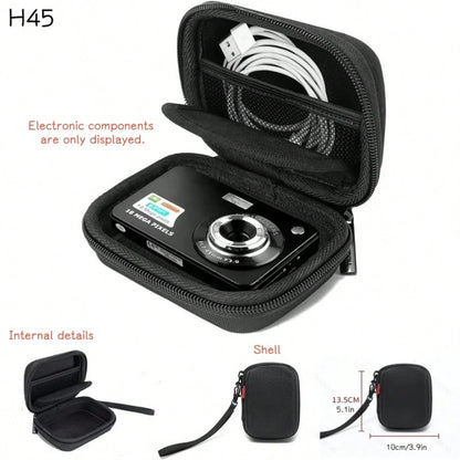 Camera Case For Digital Video Cameras Storage Holder Bag Shockproof Waterproof PU Leather Storage Bag Camera Accessories Free Extr Long Strap Included