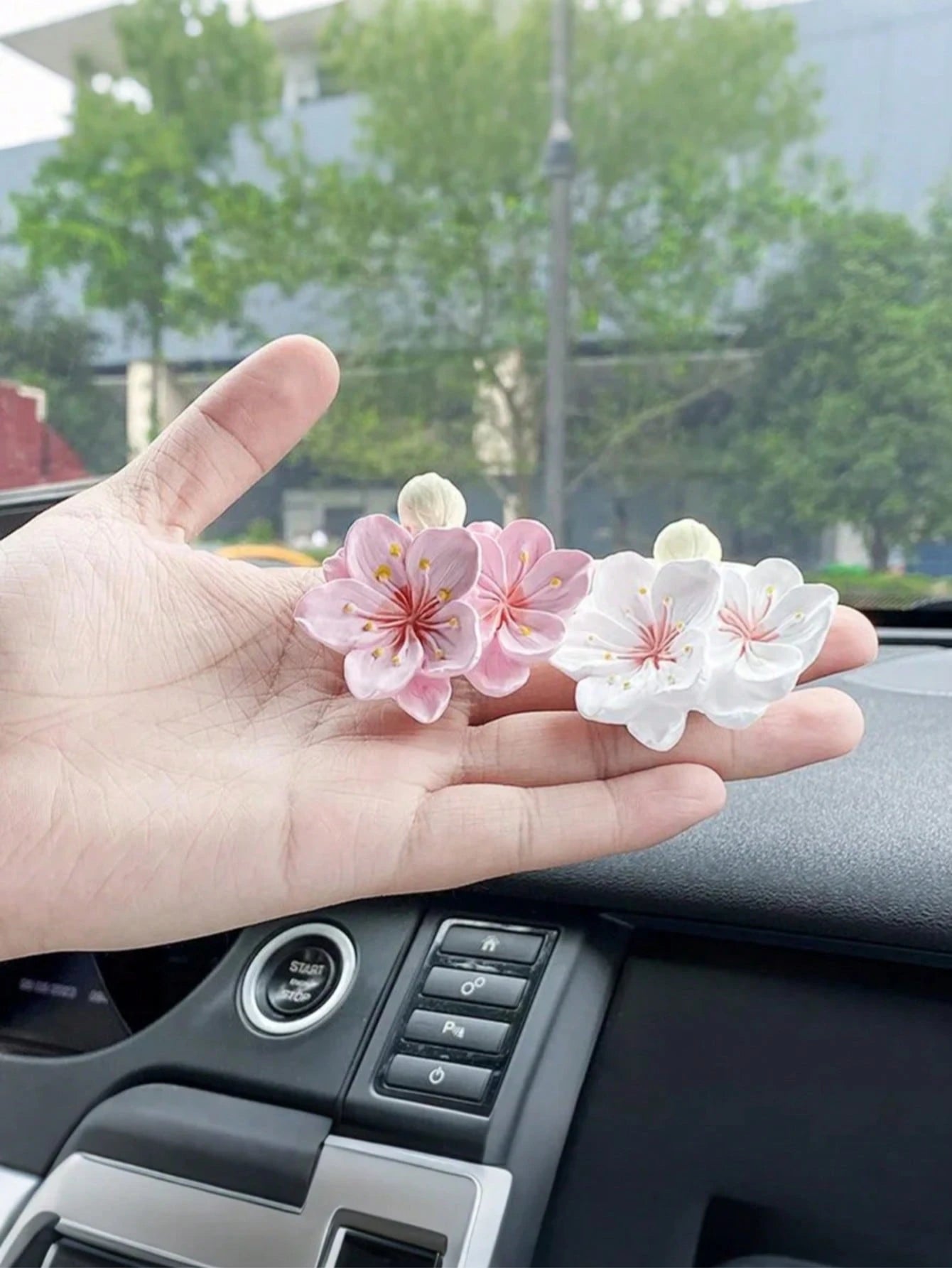 Car Air Vent Aromatherapy Diffuser, Car Fragrance, Car Decoration, Peony Scented Aromatherapy Wax Diffuser, Peony Scented Car Air Freshener, Clip-On Car Fragrance, Car Interior Air Freshening Decorati