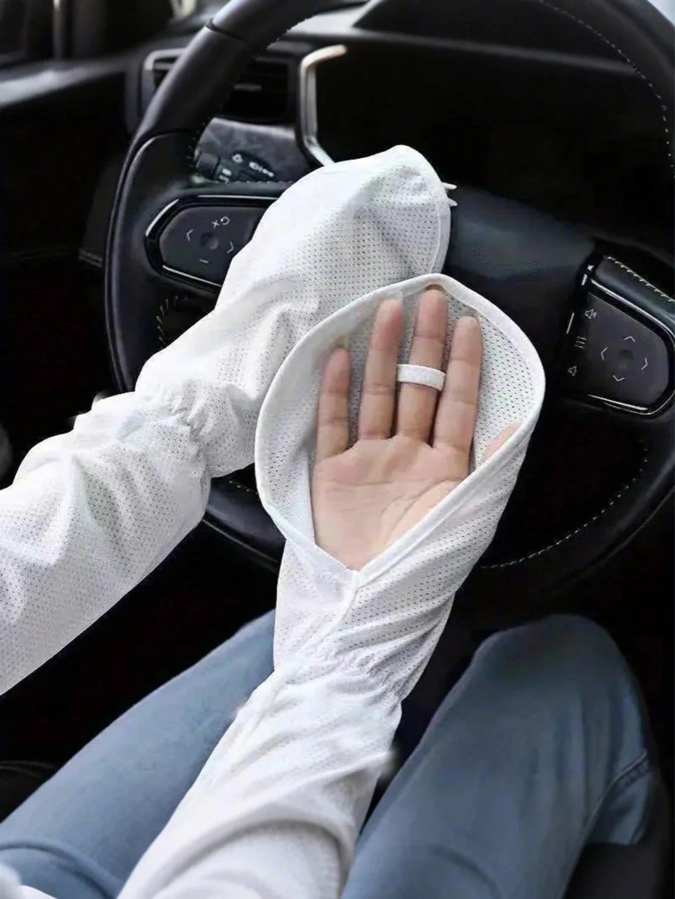 Car Arm Sleeves, Women's Cooling Sun Protection Arm Sleeves, Breathable Fingerless Driving Gloves, UV-Blocking Summer Driving Sleeves, Quick-Dry Outdoor Driving Gloves, Essential For Summer