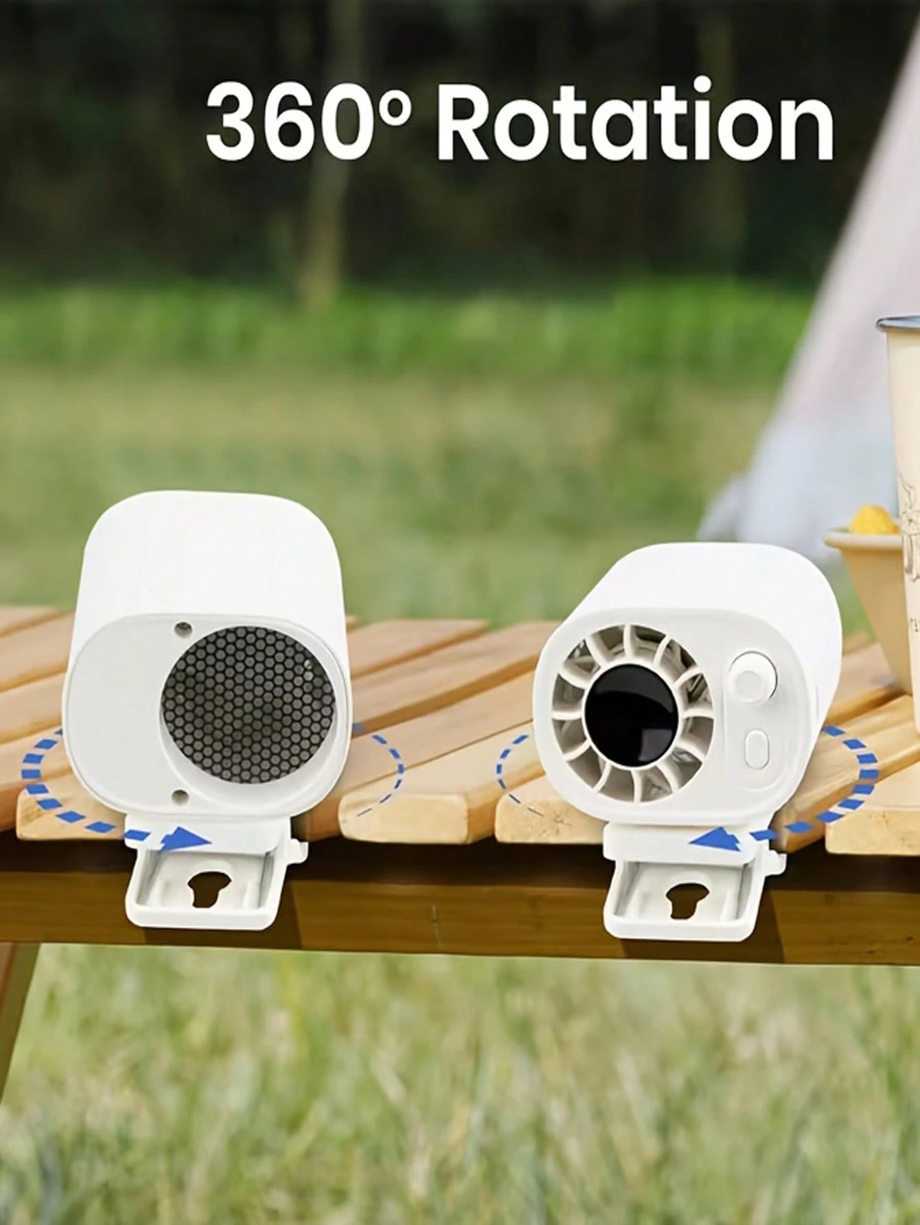 Car Clip-On Fan 100 Speeds Adjustable USB Rechargeable LED Display 1200mAh Clip-On Portable Fan With 360° Rotation, Pocket Size Summer Cooling Essentials For Travel/Beach/Concert/Car/Hiking Gifts Cli