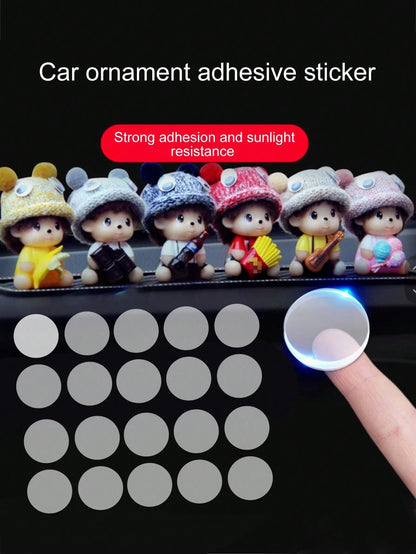 Car Double Sided Adhesive Dots,Mounting Putty,Clear Traceless Car Double-Sided Sticker, Double Sided Sticky Dots Removable Sticky Dot Clear Sticky Tack For Wall Pictures Hanging No Trace Strong Adhesi
