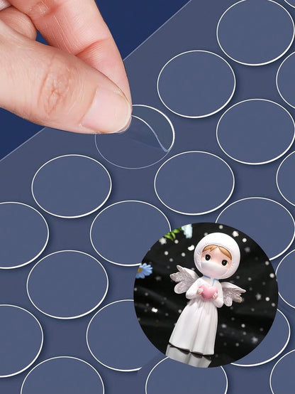 Car Double Sided Adhesive Dots,Mounting Putty,Clear Traceless Car Double-Sided Sticker, Double Sided Sticky Dots Removable Sticky Dot Clear Sticky Tack For Wall Pictures Hanging No Trace Strong Adhesi