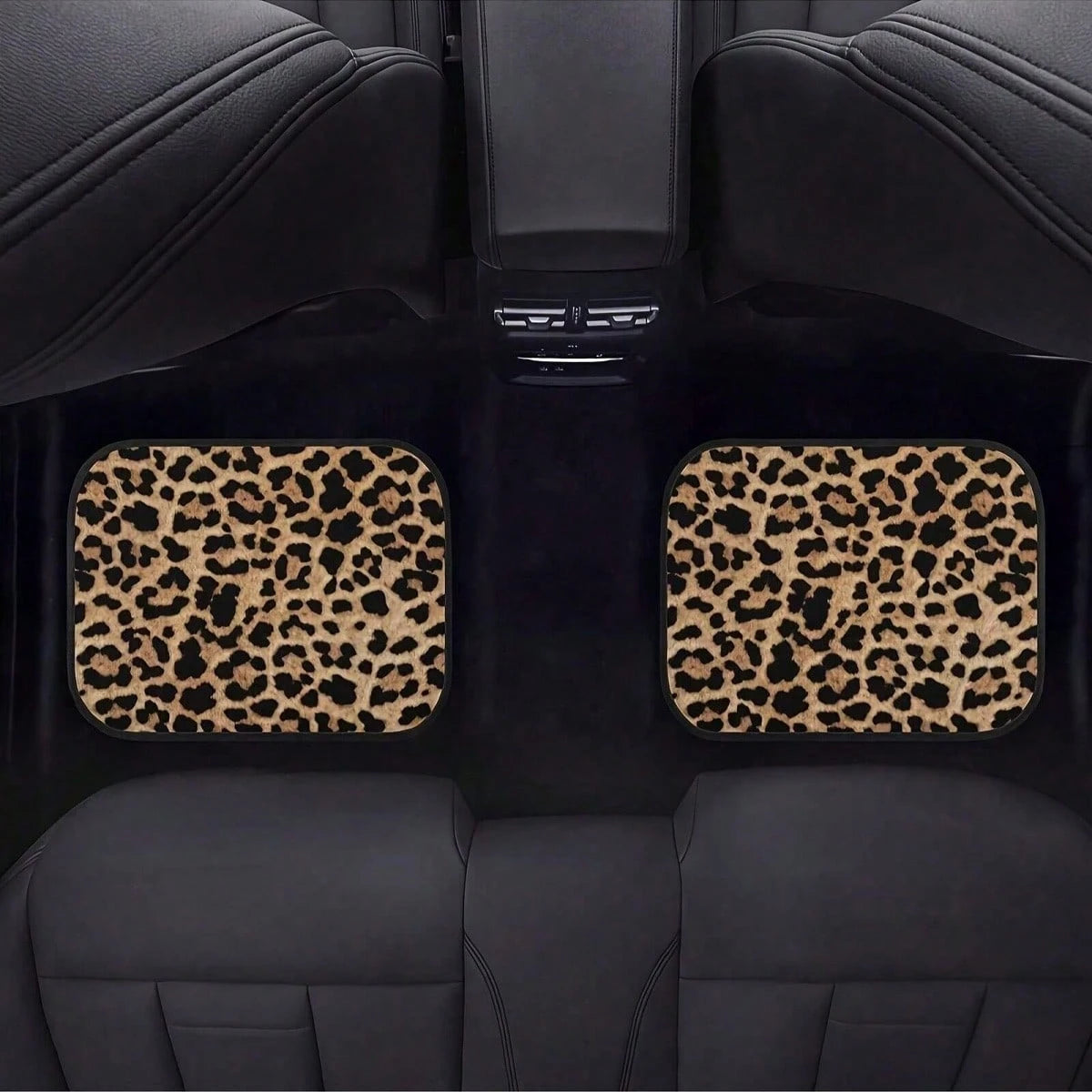 Car Floor Mat Carpet 4 Piece Heavy Duty Carpet With Foot Rugs Leopard Striped Print Car Floor Mats For Women Men Car Accessories