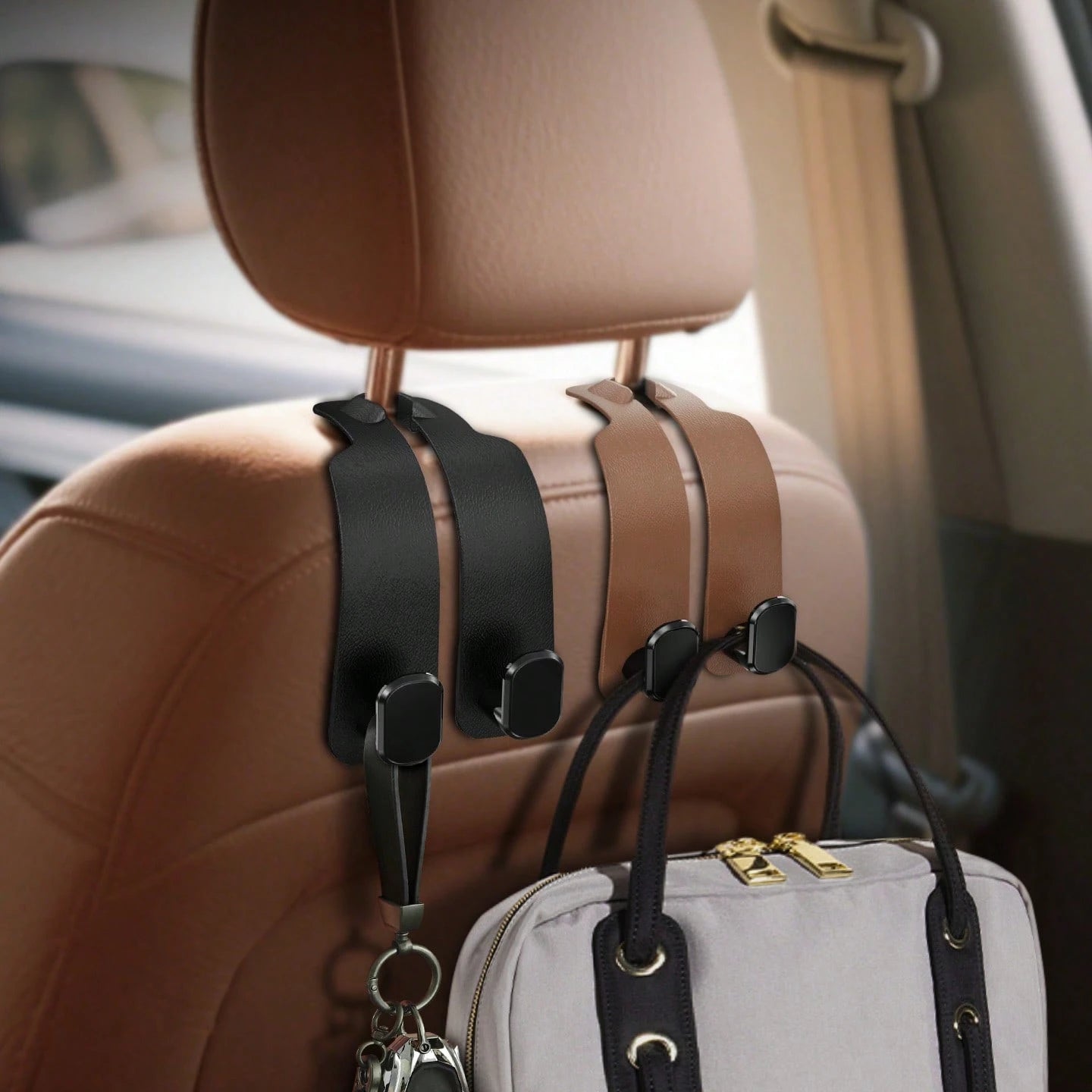 Car Headrest Hook, Bag Holder, Seat Back Storage Rack, Clip, Car Fixed Hook, Car