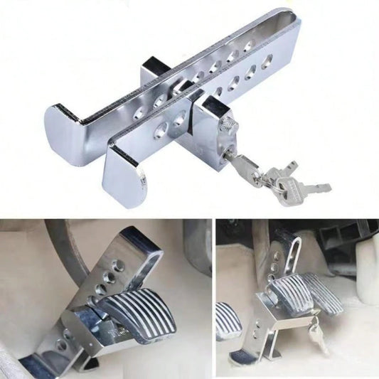 Car Hidden Brake Clutch Anti-Theft Lock- 3 Keys Security Tool For Pedal Protection, Automobile Safety