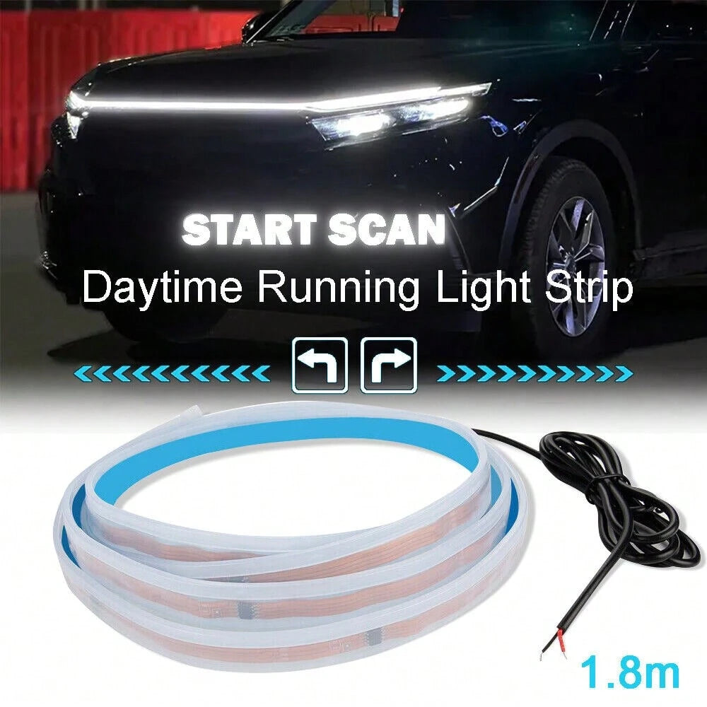 Car Hood Led Strip,5FT Led Strip Lights For Car Hood,Car LED Lights Flexible LED Hood Light Strip Engine Hood Guide Decorative Light Bar, Waterproof Hood Beam Light Strip